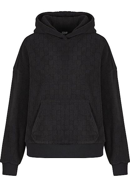 URBAN CLASSICS Kapuzensweatshirt Urban Classics Ladies Jacquard Velvet Over günstig online kaufen