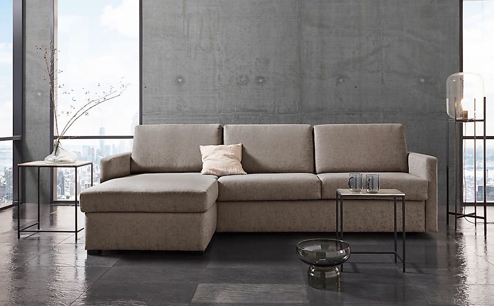 Home affaire Schlafsofa "GOLDPOINT Ecksofa 264 cm, Liegefläche (140/200cm), günstig online kaufen