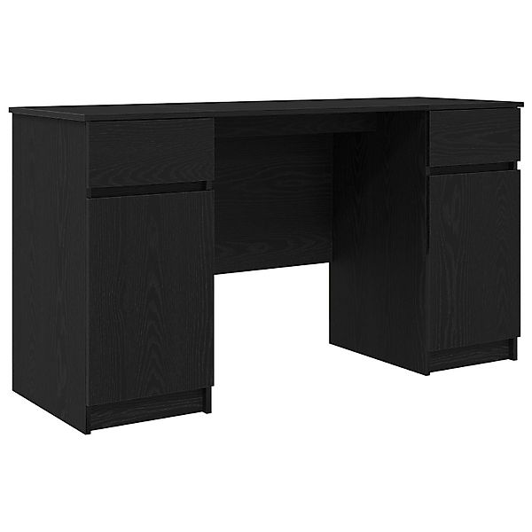 vidaXL Schreibtisch Schreibtisch Schwarz Eiche 140x49x76 günstig online kaufen