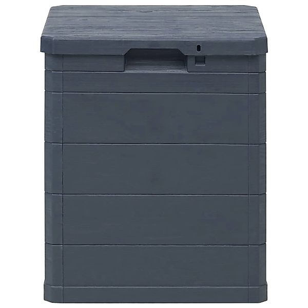 vidaXL Gartenbox Garten-Aufbewahrungsbox 90 L Anthrazit günstig online kaufen