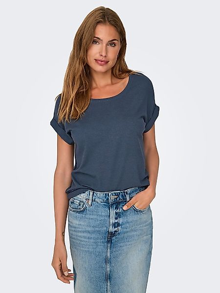 ONLY T-Shirt "ONLMOSTER – Kurzarmshirt mit Aufschlag und klassischem Look", günstig online kaufen