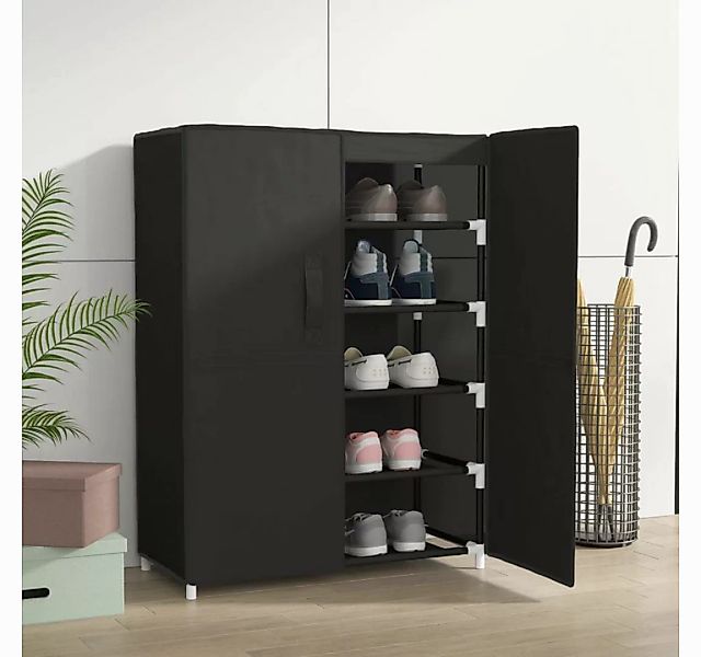 vidaXL Schuhschrank Schuhschrank Schwarz 60x28x90 cm Stoff günstig online kaufen