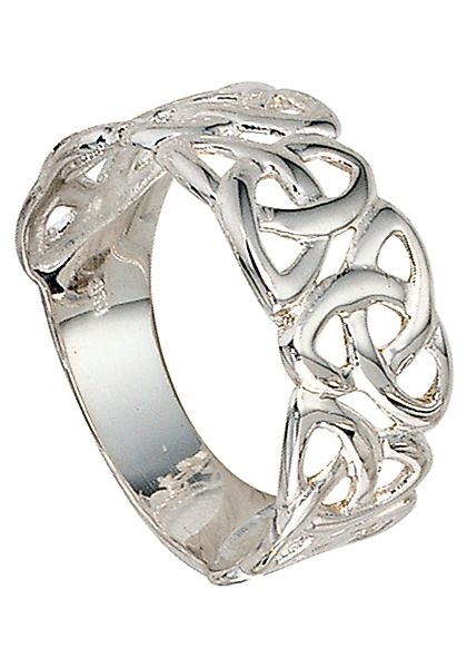 JOBO Silberring "Ring breit", 925 Silber rhodiniert günstig online kaufen