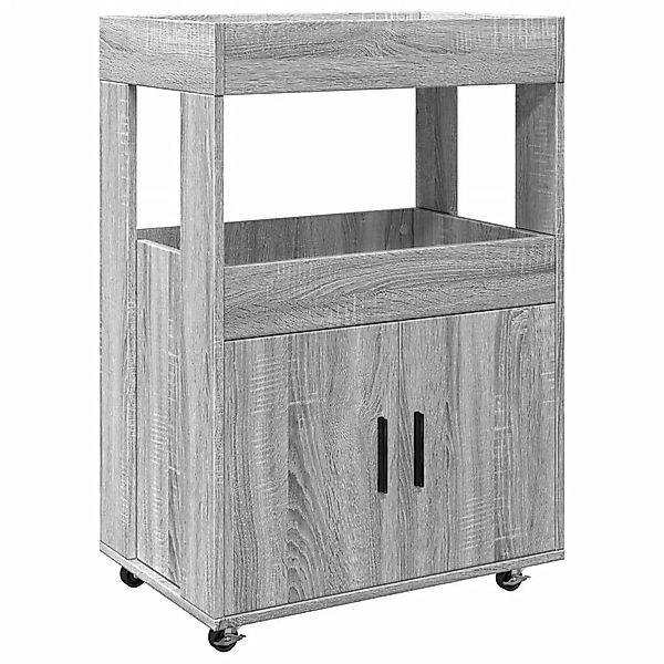 vidaXL Sideboard Barwagen Grau Sonoma 60x39,5x89 günstig online kaufen