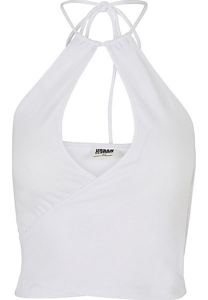 URBAN CLASSICS Tanktop Urban Classics Damen Ladies Short Wraped Neckholder günstig online kaufen