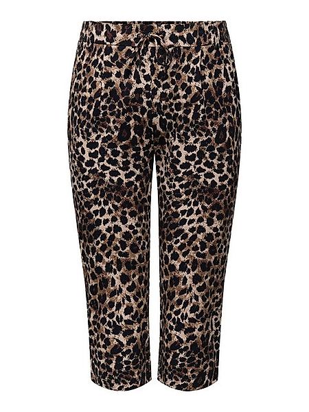 ONLY CARMAKOMA Stoffhose Trendiges Design mit Kordelzug und Leopard Muster günstig online kaufen