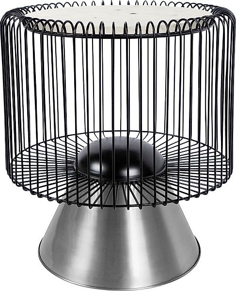 Kayoom Beistelltisch Malibu 125, Runde Platte aus original Marmor, pflegele günstig online kaufen