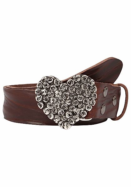 Rettungsring Gürtel Ledergürtel mit austauschbarer Schließe "Felswand Rosen günstig online kaufen