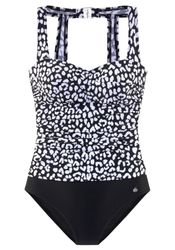 LASCANA Badeanzug mit trendigem schwarz-weiß Druck günstig online kaufen