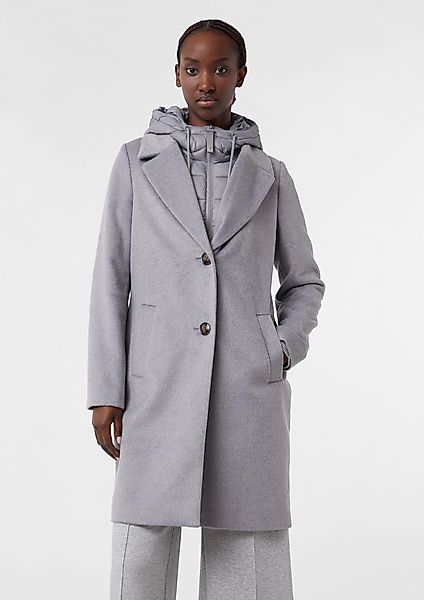 comma casual identity Langmantel Flanell-Mantel mit günstig online kaufen