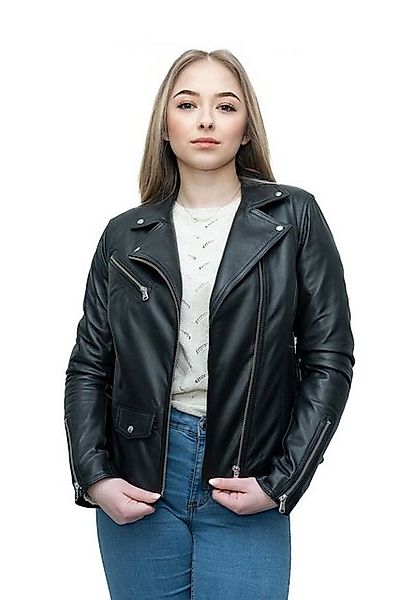 Hollert Lederjacke Damen Lederjacke Leyla Schwarz Echtleder günstig online kaufen