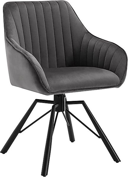 Woltu 4-Fußstuhl (1 St), Esszimmerstuhl drehbar Samt Sessel günstig online kaufen