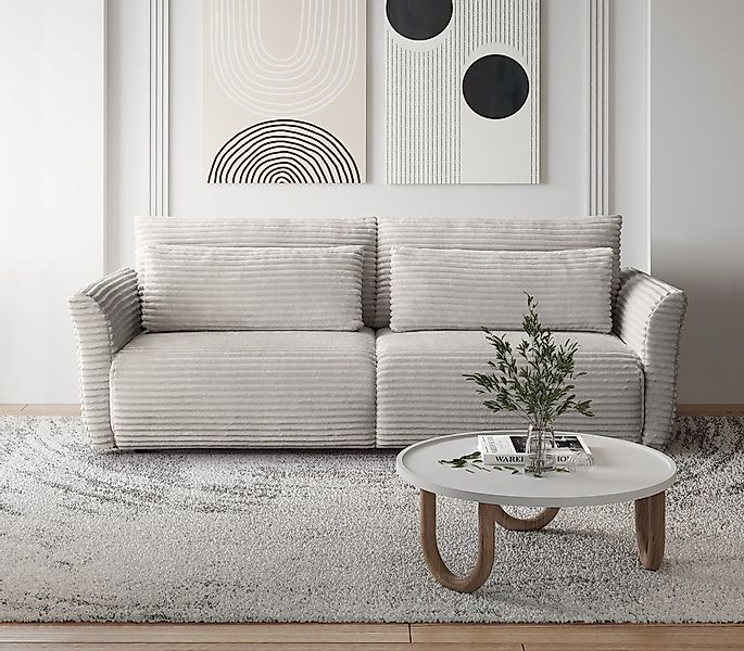 Beautysofa Schlafsofa mit Bettkasten SAMIR, Modernes weiches bequemes elega günstig online kaufen