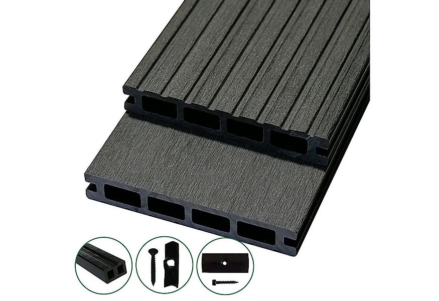 Woodstore24 Terrassendielen WoodoRhodos WPC Diele für Terrasse und Balkon m günstig online kaufen