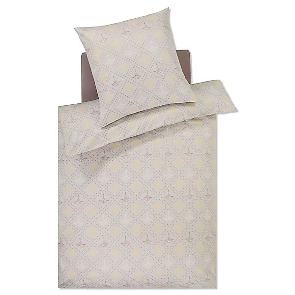 JOOP! Comfort Satin Bettwäsche Cornflower Charm 4117-3 natur 135x200 günstig online kaufen