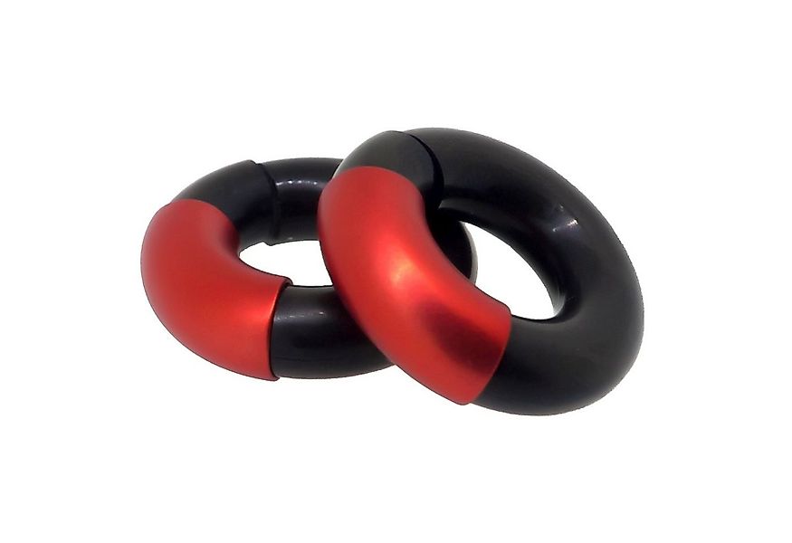 DeMarie Paar Creolen 925/- Sterling Silber Kautschuk günstig online kaufen