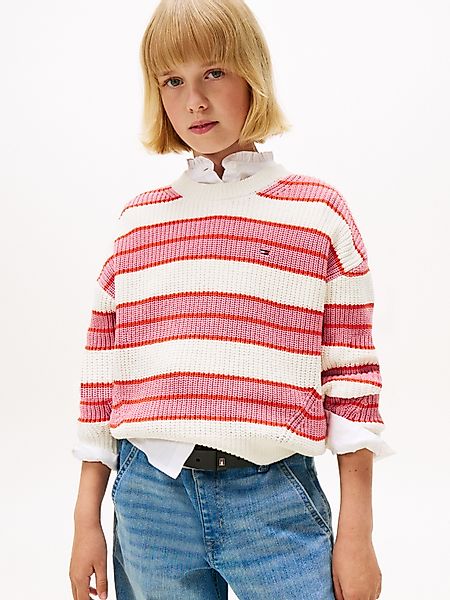 Tommy Hilfiger Strickpullover STRIPE CHENILLE SWEATER günstig online kaufen