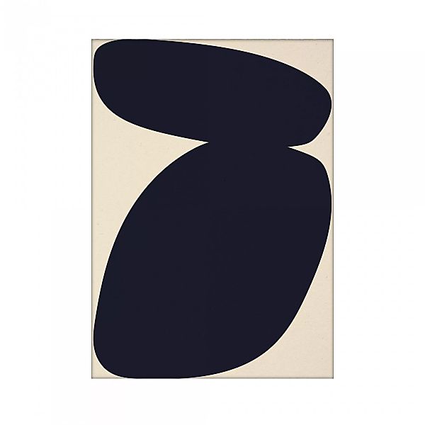 Paper Collective - Solid Shapes 03 Kunstdruck 30x40cm - beige, schwarz/BxH günstig online kaufen
