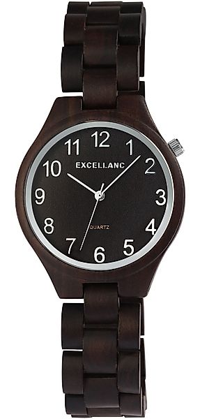 Excellanc Quarzuhr 1800236 Excellanc Damen Holzarmbanduhr günstig online kaufen