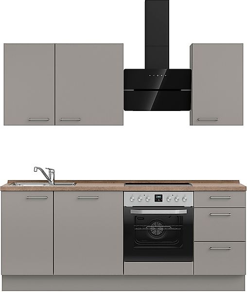 nobilia® Küchenzeile »"Laser II", Ausrichtung wählbar, Breite 210 cm« vormo günstig online kaufen