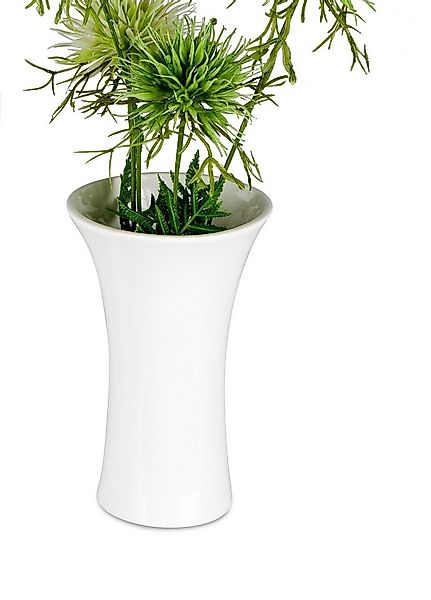 Sandra Rich Tischvase Vase weiß Tulip aus Porzellan, Ø 10,5 ca. 17 cm hoch, günstig online kaufen