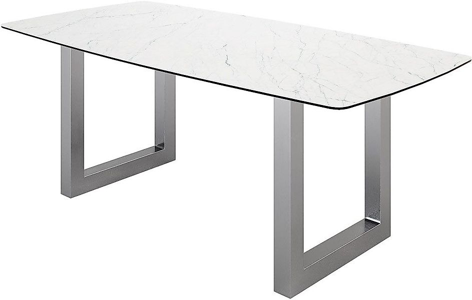 DELIFE Esstisch Edge, Bootsform Keramik Laminam® günstig online kaufen