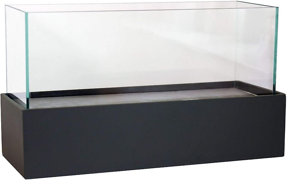 VIVANNO Windlicht Fiberglas CANDELITO Rechteckig - Schwarz Matt (1 St), 50x günstig online kaufen