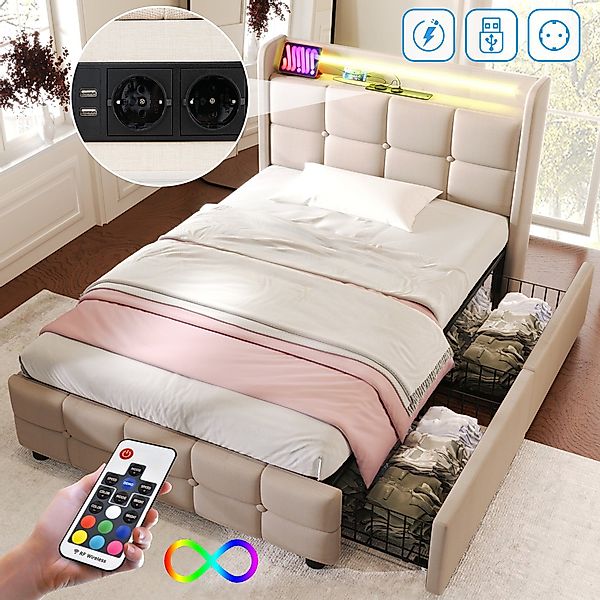 REDOM Polsterbett (mit aufladen USB Ladefunktion günstig online kaufen