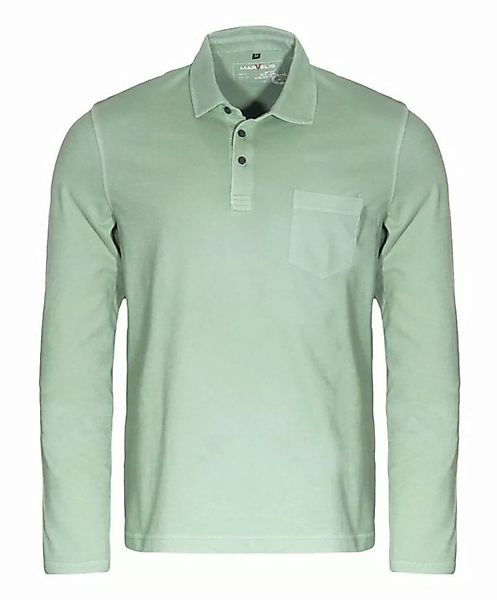 MARVELIS Poloshirt Poloshirt - Casual Fit - Polokragen - Einfarbig - Hellgr günstig online kaufen