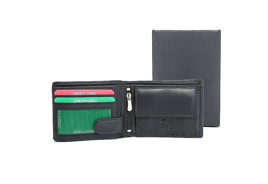 COLOGNELEDER Geldbörse GB-01, 10 x Kartenfächer, RFID-Schutz, Münzfach, Des günstig online kaufen