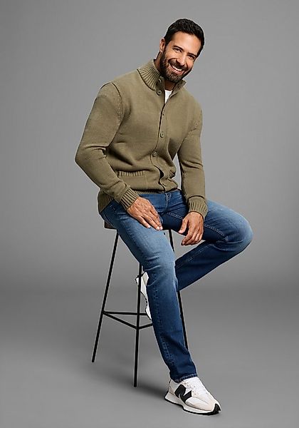 Man's World Strickjacke Highlight mit Knöpfen& Taschen mit Stehkragen,weich günstig online kaufen