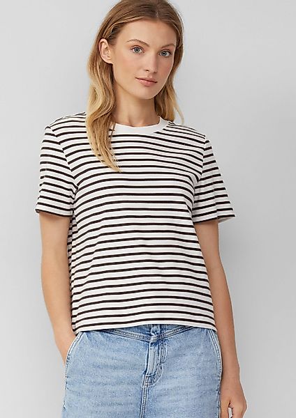 s.Oliver Kurzarmshirt T-Shirt Verkürztes T-Shirt aus günstig online kaufen