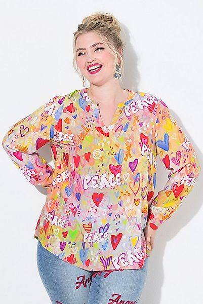 Angel of Style Tunika Tunika farbiges Herz-Muster Langarm günstig online kaufen