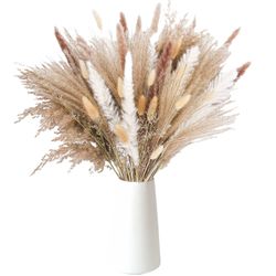 Kunstblumenstrauß Pampasgras Getrocknet Deko, 85 Stück günstig online kaufen