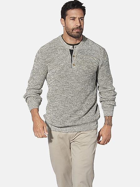 Jan Vanderstorm Strickpullover TJUSE aus dreifarbigem günstig online kaufen