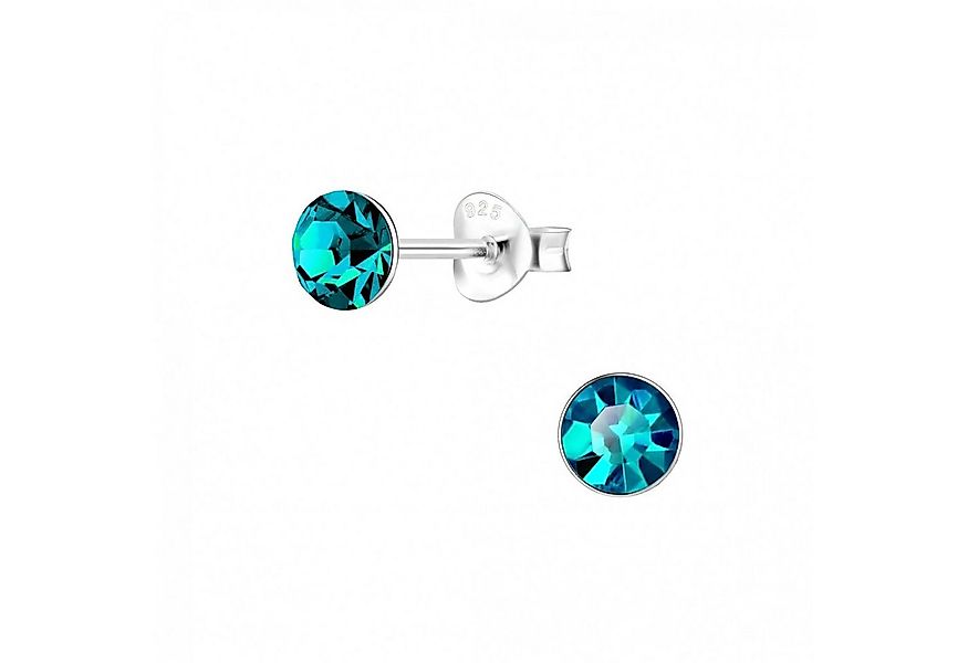 ALEXANDER YORK Schmuckset Kette mit Anhänger, Ohrstecker, SOLITÄR blue zirc günstig online kaufen