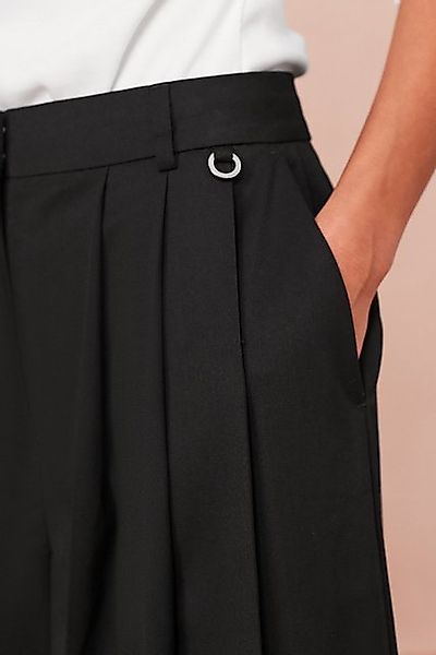 Next Marlene-Hose Plissierte Hose, mittelhoher Bund und weites Bein (1-tlg) günstig online kaufen