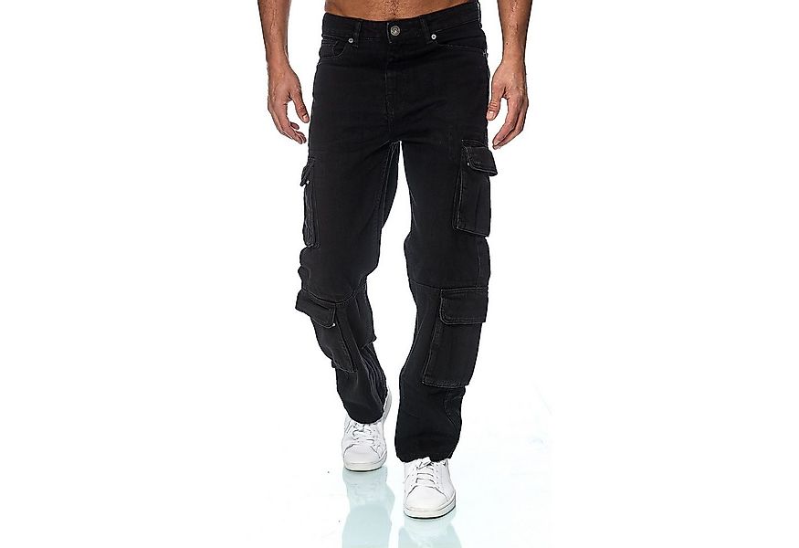 Smith & Solo Schlagjeans Baggy Jeans Herren, Cargohose Loose Fit Cargo-Tasc günstig online kaufen
