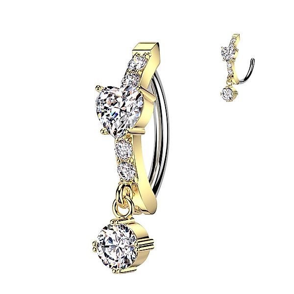 Taffstyle Bauchnabelpiercing Bauchnabelpiercing Implantatqualität Kristall günstig online kaufen