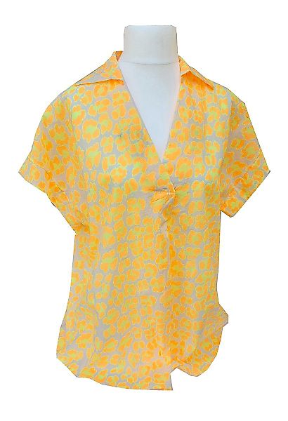 Kurzarmbluse SAISON Tunika Blusenshirt Kurzarm Bluse günstig online kaufen