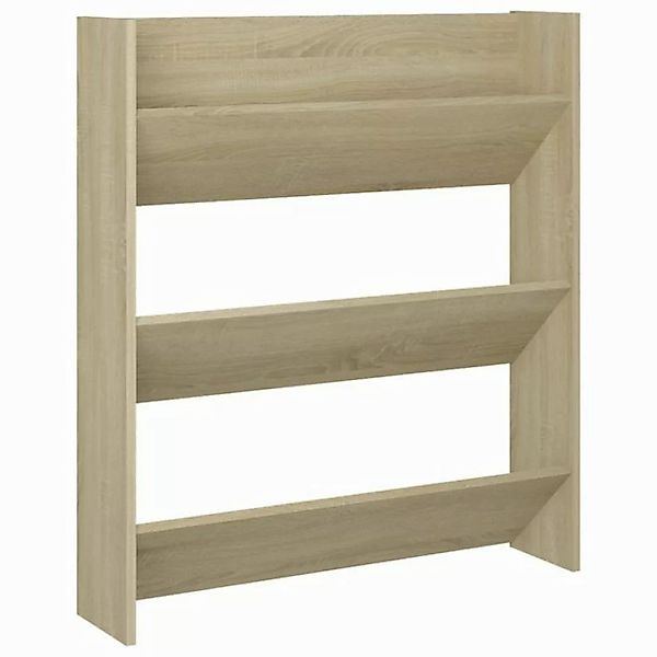 furnicato Hängeschuhschrank Wand-Schuhschrank Sonoma-Eiche 80x18x90 cm Holz günstig online kaufen