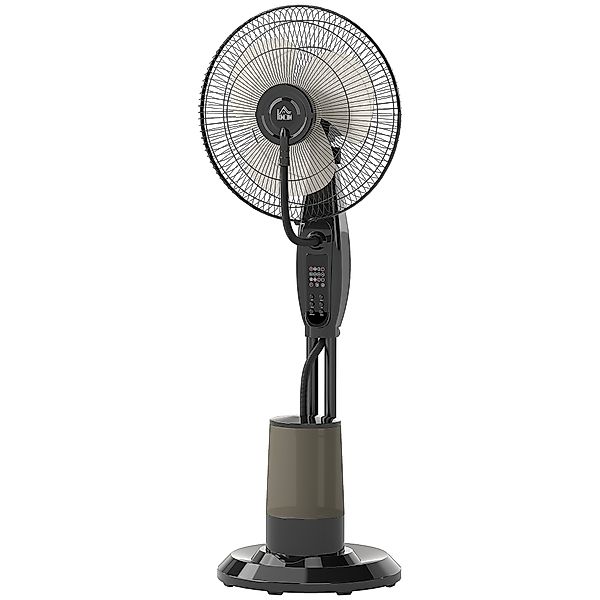 HOMCOM Ventilator mit Wasserkühlung, Standventilator mit Sprühnebel, Fernbe günstig online kaufen
