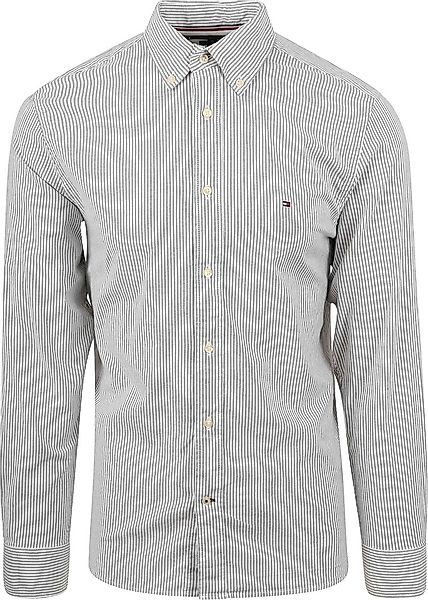Tommy Hilfiger Hemd 1985 Oxford Gestreift Hellgrün - Größe M günstig online kaufen