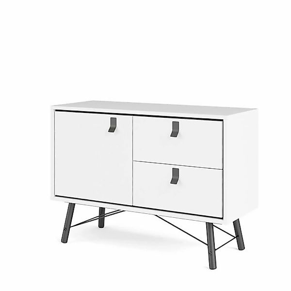 ebuy24 Rye Sideboard 1 Tür 2 Schubladen Mattweiss günstig online kaufen