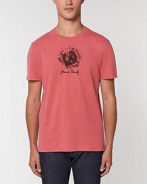 Unisex Vintage T-shirt Aus Bio-baumwolle "Create Vin. - Human Family" günstig online kaufen