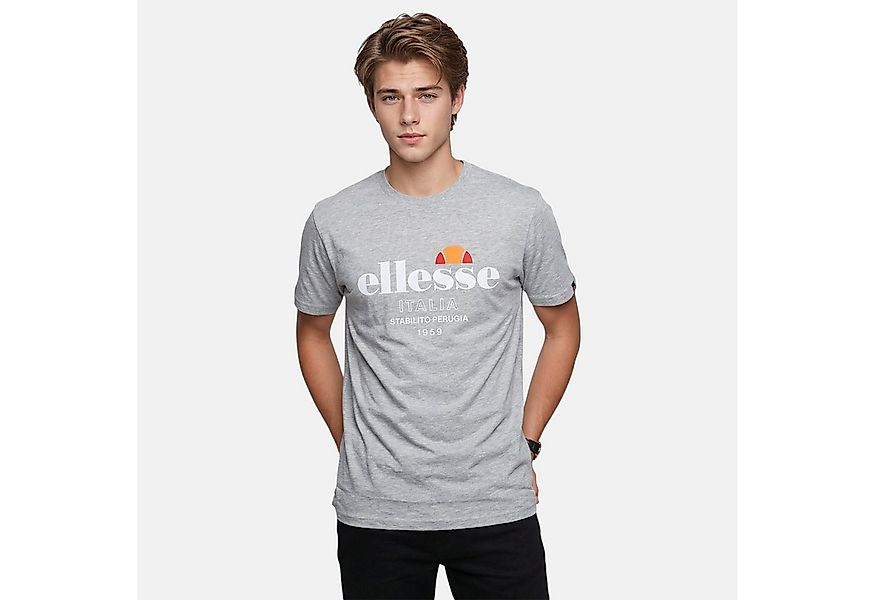 Ellesse T-Shirt Ellesse T-Shirt Herren S - XXL hellgrau melliert Ellesse Sp günstig online kaufen
