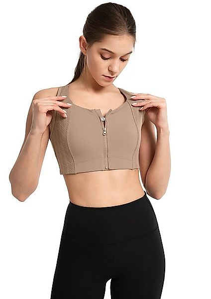 Yvette Sport-BH Starker Halt Vorderverschluss Ringerrücken Gepolstert, E101 günstig online kaufen