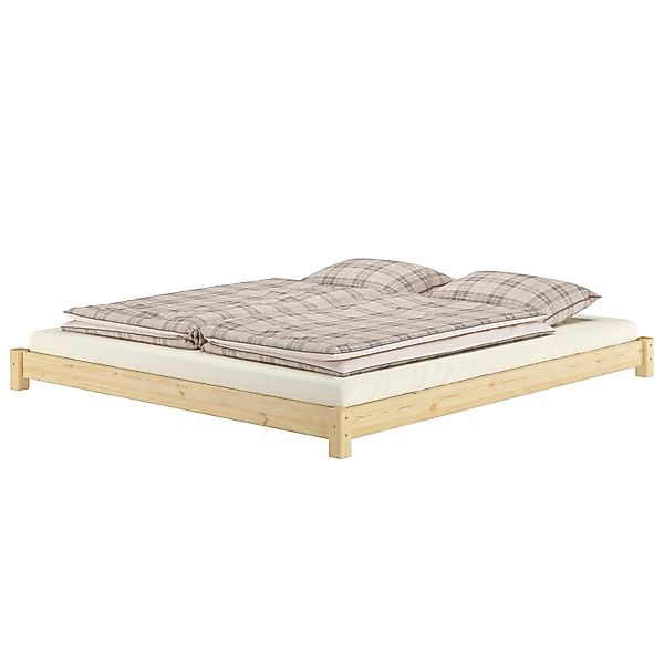Erst-Holz Flaches Ehebett Bodenbett Doppelbett 180 x 200 Kiefer Modell 51 R günstig online kaufen