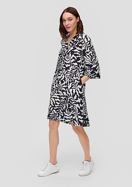 s.Oliver Maxikleid Blusenkleid aus Viskose günstig online kaufen