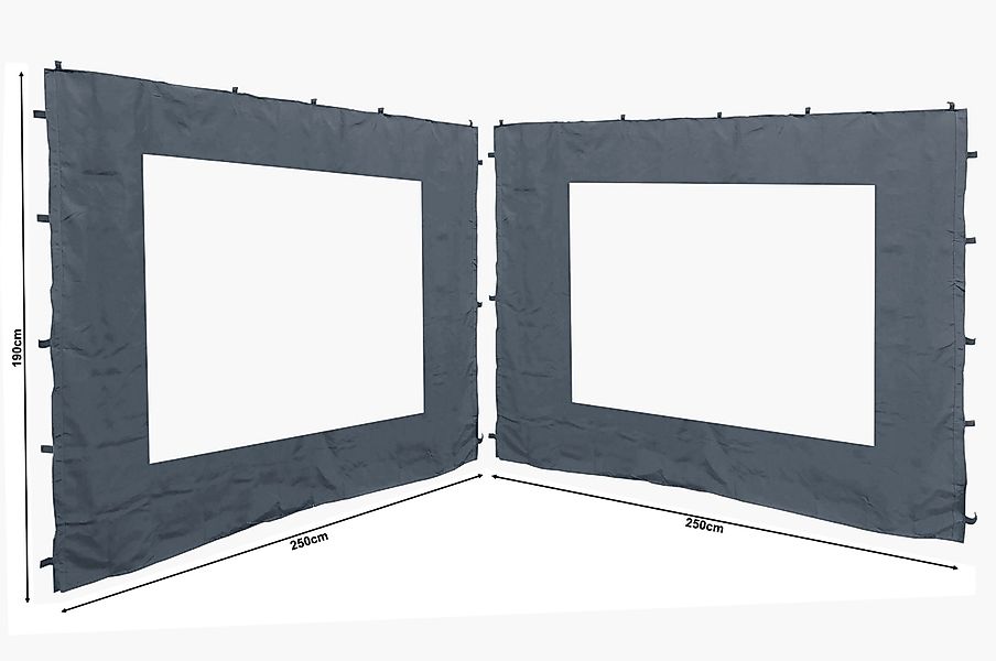 Quick Star Pavillonseitenteil 2 Seitenteile 250x190cm günstig online kaufen